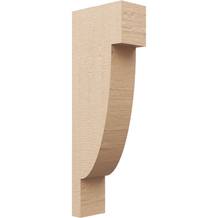 Ekena Millwork 6"W x 12"D x 36"H Thin Alpine Rough Cedar Woodgrain TimberThane Corbel, Primed Tan CORUR06X12X36ALPRCPR
